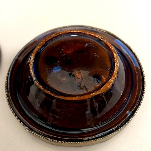 Ceramic and Silver Glazed Handmade Mini Decorative Tagine Dish - Picture 6 of 7